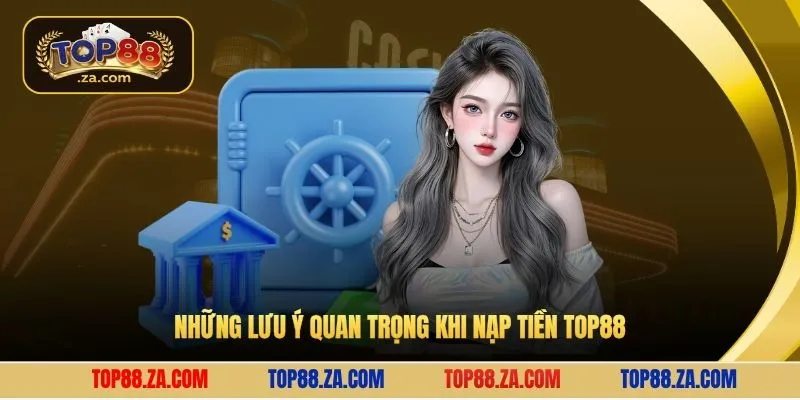 Những lưu ý quan trọng khi nạp tiền Top88